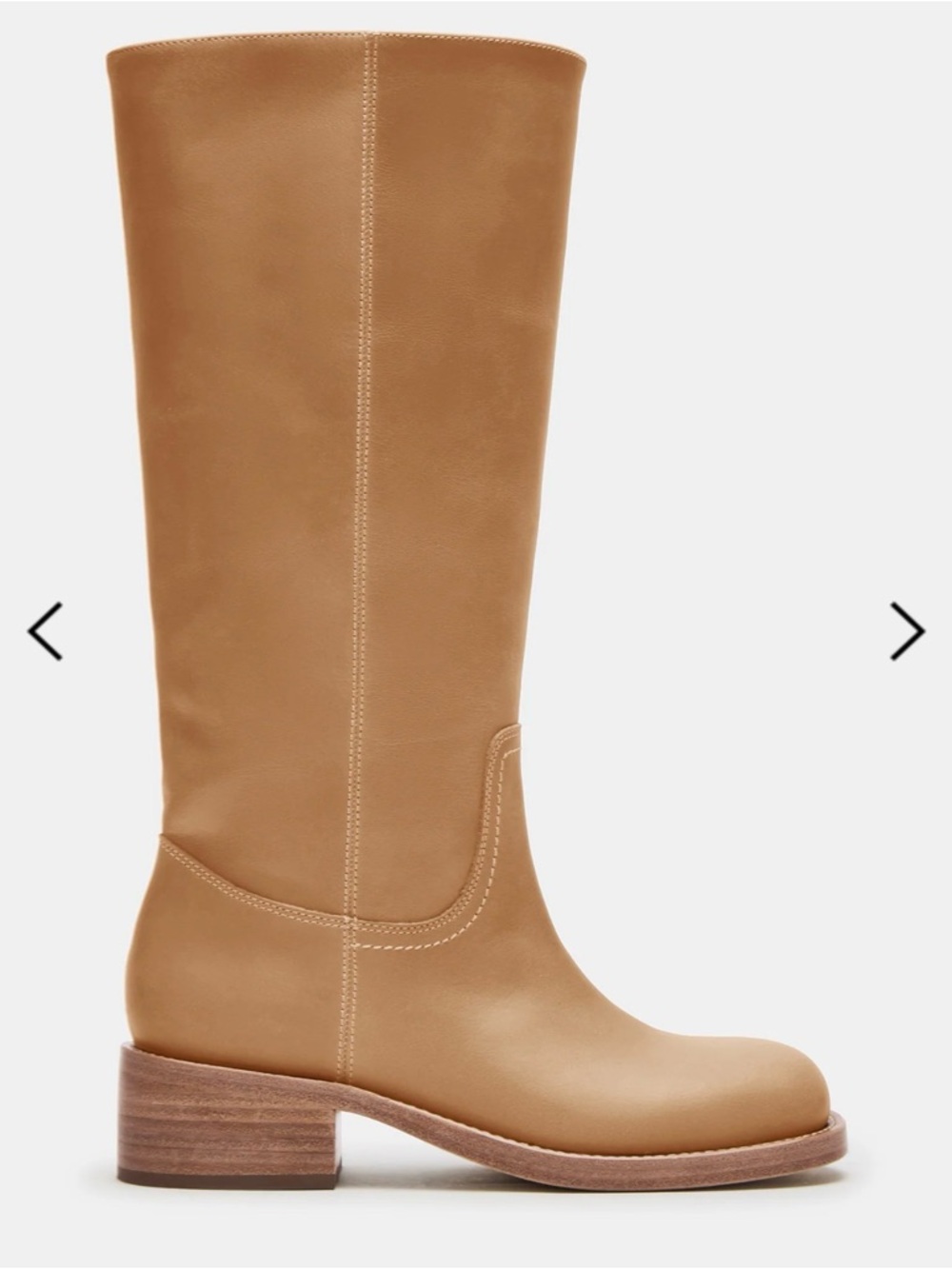 RIGGS BANANA LEATHER WIDE CALF
